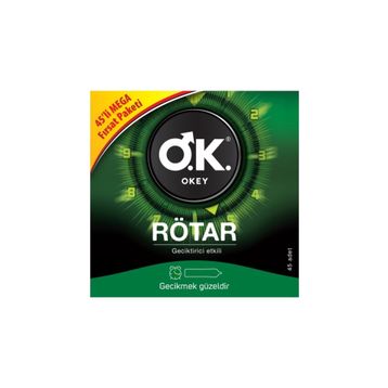 Okey Rötar 45'li Fırsat Paketi Geciktiricili Prezervatif
