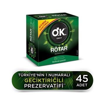 Okey Rötar 45'li Fırsat Paketi Geciktiricili Prezervatif