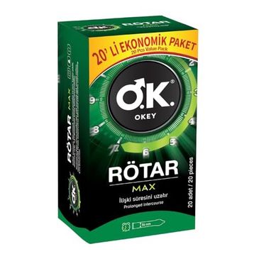 Okey Rötar Max 20'li Prezervatif