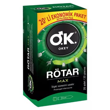 Okey Rötar Max 20'li Prezervatif