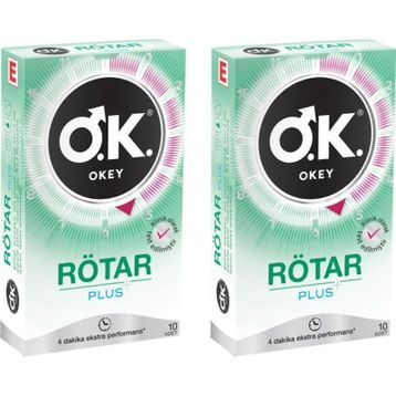 Okey Rötar Plus 2x10'lu Prezervatif