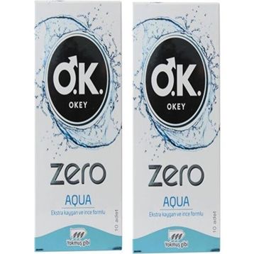 Okey Zero Aqua 2x10 Adet Prezervatif