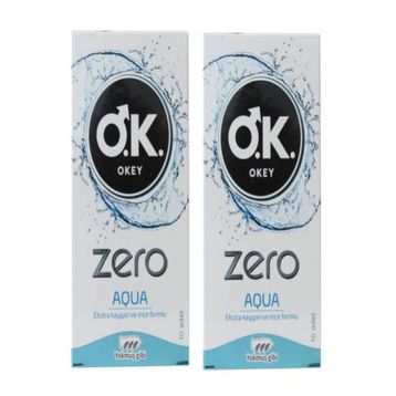 Okey Zero Aqua 2x10 Adet Prezervatif