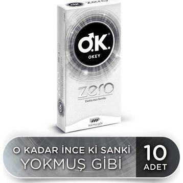 Okey Zero Extra İnce Formlu 10 Adet Prezervatif