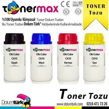 Oki 150 gr C610 Kırmızı Toner Tozu