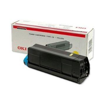Oki 42127405 C5100 C5200 Sarı Orjinal Toner