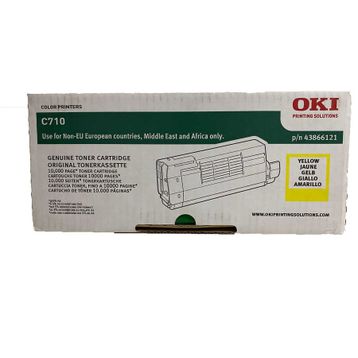 Oki 43866121 Sarı Orijinal Toner