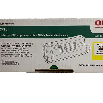 Oki 43866121 Sarı Orijinal Toner