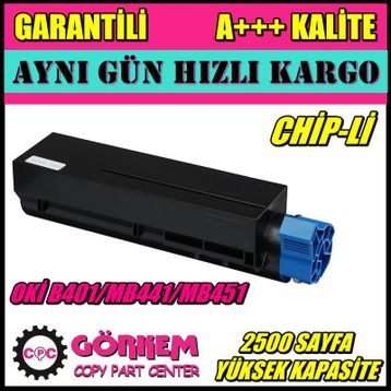 Oki B401 MB441 Uyumlu Muadil Toner