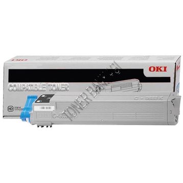 OKI C-9655K Siyah Muadil Toner