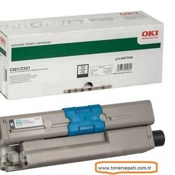 Oki C301-44973544 Siyah Orjinal Toner