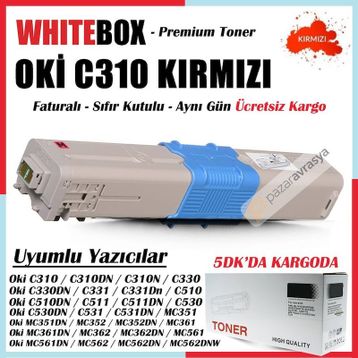 Oki C310-44469715 Kırmızı Muadil Toner