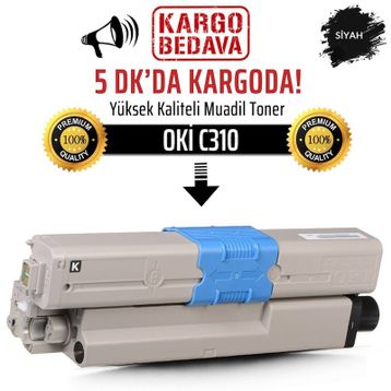 Oki C310-44469809 Siyah Muadil Toner