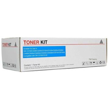 Oki C5100-42127490 Mavi Muadil Toner