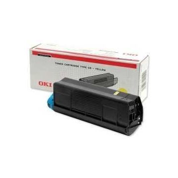 Oki C5200-42804566 Sarı Orjinal Toner