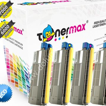 Oki C542dn Muadil Toner Takım