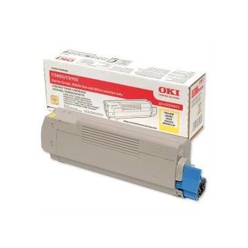 Oki C5550-43324441 Sarı Orjinal Toner