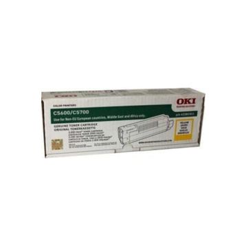 Oki C5600 C5700 43381921 Sarı Toner