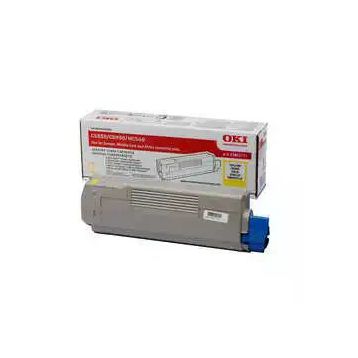 Oki C5850-43865741 Sarı Orjinal Toner