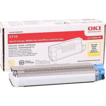 Oki C710 44318621 Sarı Toner