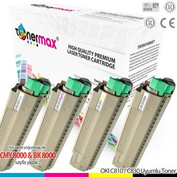 Oki C810-44059117 Sarı Muadil Toner