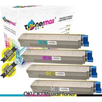 Oki C822 Mavi 44844627 C822 Mavi Muadil Toner