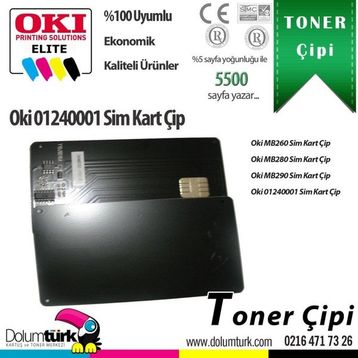 Oki MB260/MB280/MB290 PN-01239901 Siyah Orjinal Toner