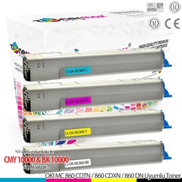 Oki Mc860 Muadil Toner Set