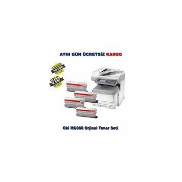 Oki Mc860 Muadil Toner Set