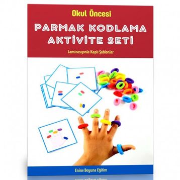 Okul Oncesi Parmak Aktivite Seti Parmak Kodlama Enine Boyuna Eğitim