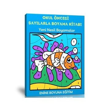 Okul Öncesi Sayılarla Boyama Kitabı