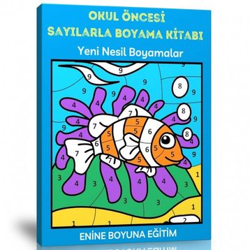 Okul Öncesi Sayılarla Boyama Kitabı