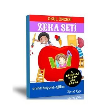 Okul Öncesi Zeka Seti 3 Spiralli Kitap