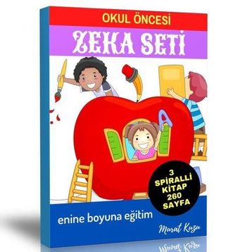 Okul Öncesi Zeka Seti 3 Spiralli Kitap