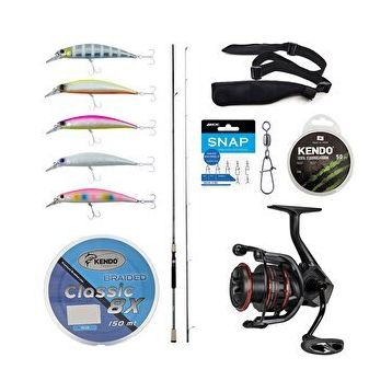 Okuma Azaki Spin 274 CM 12-35 GR 2 Parça Spin Kamışı
