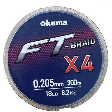 Okuma Ft-4 Braided Line 300 mt Grey Örgü İp Misina