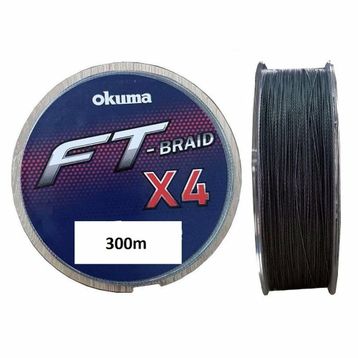 Okuma FT 4 Kat 300 m Gri İp Misina