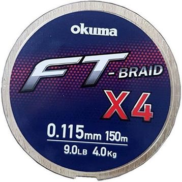 Okuma Ft-x4 Braided Line 150 mt 0,235 mm Grey Örgü İp Olta Misinası