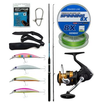Okuma G-Power Spin 240 cm 15-40 gr 2 Parça Spin Kamışı+Shimano FX 4000 FC Makine