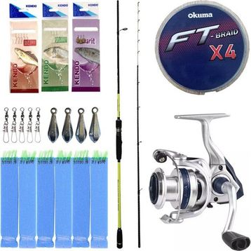 Okuma Orata 202 CM 150-200 GR 2 Parça Tekne Olta Kamışı +Okuma Aria 6000A Olta Makinesi