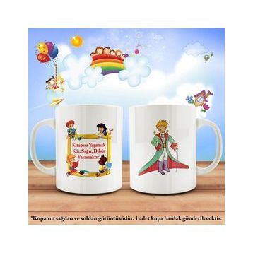 Okuyan Nesillere Çift Yön Baskılı Küçük Prens The Little Prince Kupa Bardak