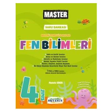 Okyanus Yayınları 4. Sınıf Master Fen Bilimleri Soru Bankası