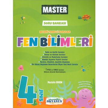 Okyanus Yayınları 4. Sınıf Master Fen Bilimleri Soru Bankası