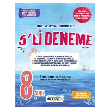 Okyanus Yayınları 8. Sınıf 5'li Deneme