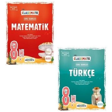 Okyanus Yayınları 8. Sınıf Classmate Türkçe Matematik Soru Bankası Seti
