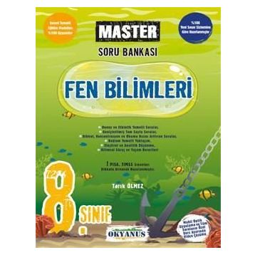 Okyanus Yayınları 8. Sınıf Master Fen Bilimleri Soru Bankası