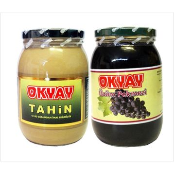 Okyay 1,9 kg Tahin + 1,9 kg Üzüm Pekmezi