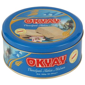Okyay 840 gr Vanilyalı Teneke Helva