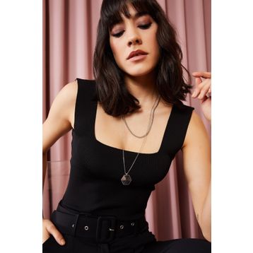 Olalook BLZ-19000853 Siyah Kadın Bluz