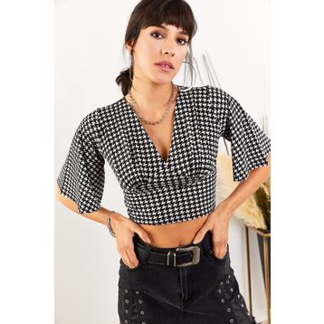 Olalook BLZ-19001344 Siyah Kadın Bluz